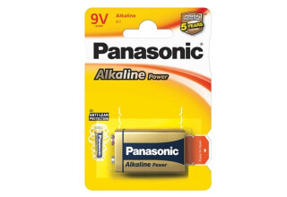 Фото Батарейка Panasonic ALKALINE POWER (6LR61) BLI 1 ALKALINE Panasonic