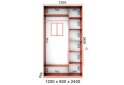 Изображение 1 - 2Д Корпус 1200-600-2400 (597) венге Серия І БМФ