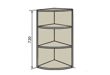 Фото В15R Полки угловые 72 МоДа / MoDa Вип-Мастер