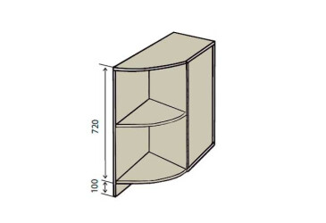 Фото Н17R Полки угловые