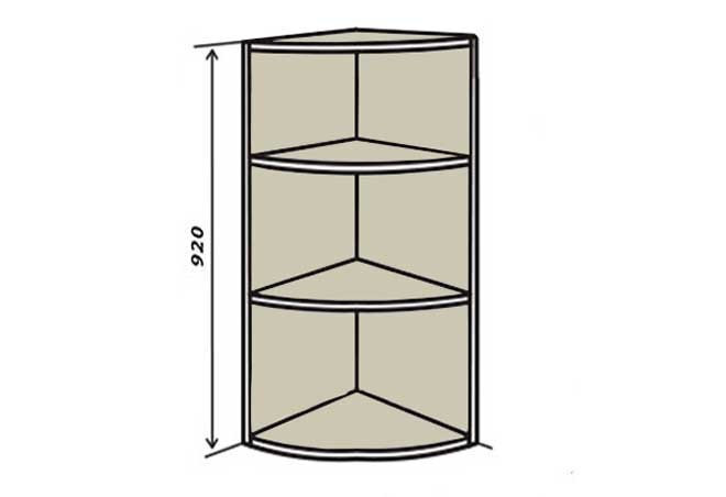 Фото 1 - В56R Полиці кутові 92 Грація VIP-master
