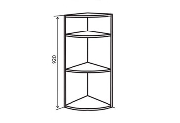 Фото В56R Полки угловые 92 Альбина Люкс Вип-Мастер