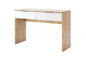 Фото 1 - Стол туалетный МироМарк Асти с 2 ящиками 120 см Дуб крафт/Белый