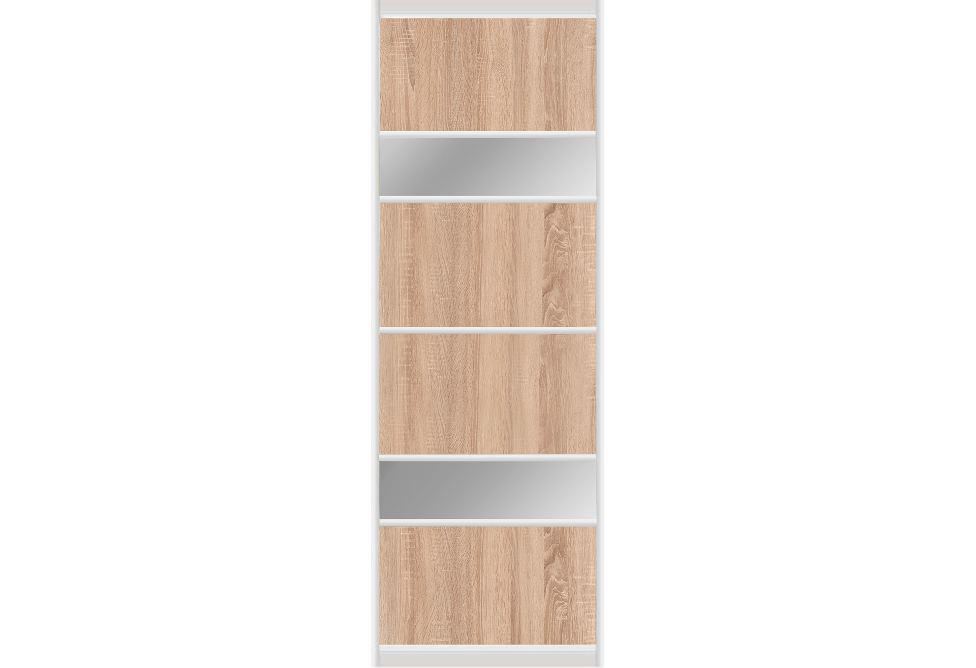 Фото 1 - Фасад Ф-650 ДСП комби / стекло сатин V2 Вип-Мастер