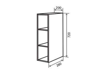 Фото В1 Полиці МоДа Мат / MoDa Matt VIP-master