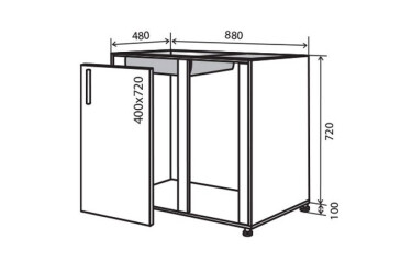 Фото Н15 Заглушка мойка 1Д 88 МоДа Мат / MoDa Matt Вип-Мастер