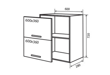 Фото В20 Тумба 2Д 60 МоДа Мат Люкс / MoDa Matt Luxe Вип-Мастер