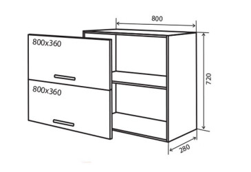 Фото В21 Тумба 2Д 80 МоДа Мат Люкс / MoDa Matt Luxe Вип-Мастер