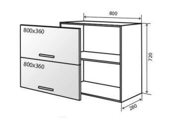 Фото В21 Тумба вітрина 80 МоДа Мат Люкс / MoDa Matt Luxe VIP-master