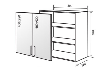 Фото В48 Тумба 2Д 80 Вітрина МоДа Мат Люкс / MoDa Matt Luxe VIP-master
