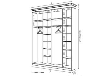 Фото Корпус 2500х450 Рим-Венециано 4Д 2.5м Вип-Мастер