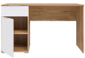 Фото 4 - Стол письменный ВМК Злата 120x60 см с тумбой и ящиком, дуб тахо/белый