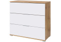 Фото 4 - Комод ВМК Злата с 3 ящиками 95 см Дуб тахо/Белый