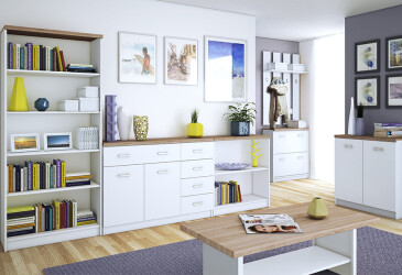 Фото Модульная система Топ-микс Белый / Дуб сонома ВМВ Холдинг