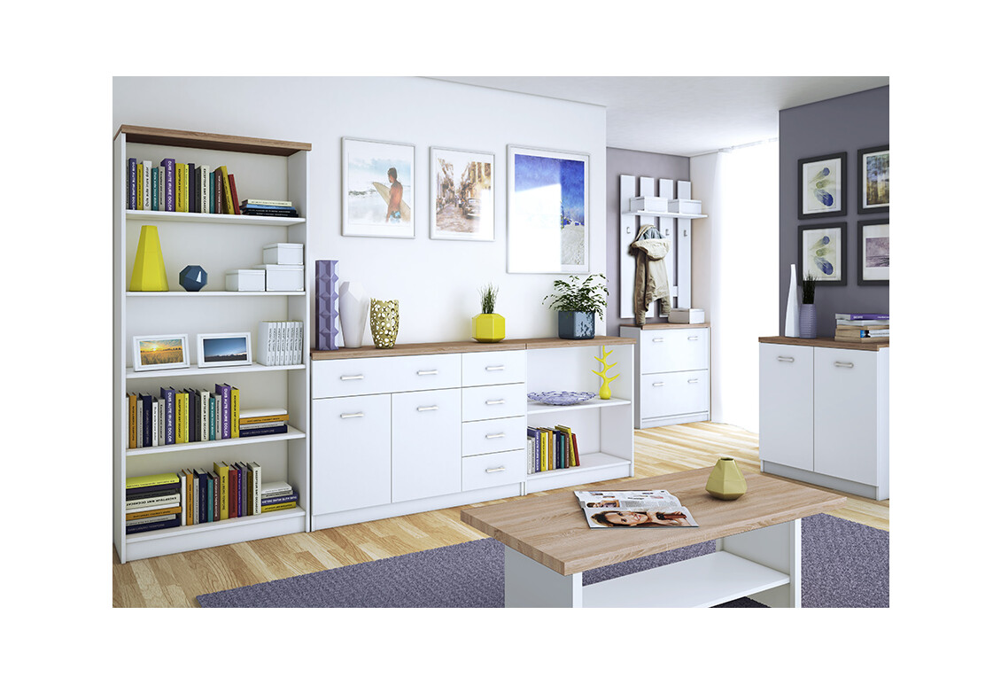 Фото Модульная система Топ-микс Белый / Дуб сонома ВМВ Холдинг