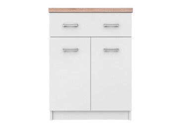 Фото Комод VMV holding Топ-микс 2-дверный с ящиком 60 см Белый