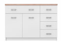 Image 1 - Комод VMV holding Топ-микс 2-дверный с 5 ящиками 120 см Белый