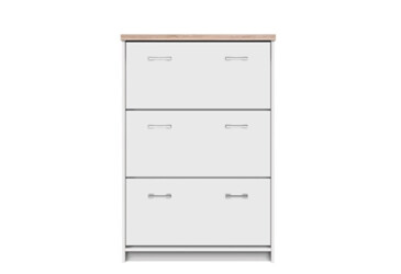 Фото Тумба для обуви VMV holding Топ-микс с 3 отделениями 80 см Белая