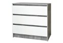 Image 1 - Комод Svit Mebliv с 3 ящиками 80 см Индастриал/Белый