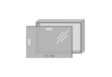 Фото Верх 64 витяжка-вітрина Міррор Глосс / Mirror Gloss MebelStar