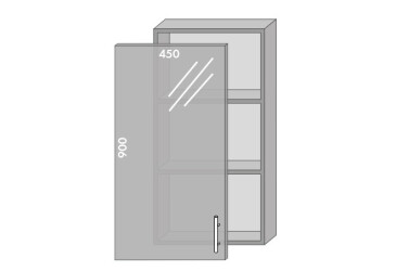 Фото Верх 945 витрина Хай Глосс / High Gloss Мебель Стар