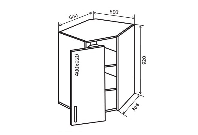 Фото 1 - В54 Тумба 1Д 60 Браво Люкс Вип-Мастер
