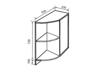 Фото Н17R Полки угловые Браво Люкс Вип-Мастер