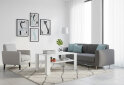 Image 2 - Стол журнальный МироМарк Асти 110x70 см с полкой, белый