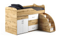 Фото 11 - Кровать-горка Виорина Деко 5 80х180 см с ящиками, лестницами и столом