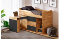 Фото 27 - Ліжко-гірка Viorina-Deko 5 80х180 см з шухлядами, східцями і столом