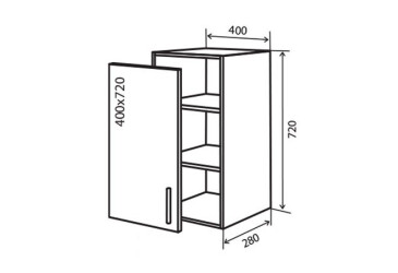 Фото В3 Тумба 1Д 40 Квадро Люкс Вип-Мастер