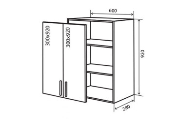 Фото В46 Тумба 2Д 60 Квадро Люкс Вип-Мастер