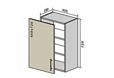 Фото В4 Тумба 1Д 45 Кредо Вип-Мастер