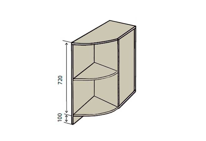 Фото 1 - Н17R Полки угловые Кредо Вип-Мастер