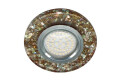 Фото 1 - SALE Светильник точечный 8585-2 MR16 мерцающий коричневой серебро с led подсветкой Выставочный Feron