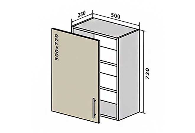 Фото 1 - В5 Тумба 1Д 50 Верона Вип-Мастер