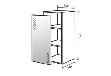 Фото В43 Тумба 1Д 40 Вітрина Верона Люкс VIP-master