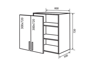Фото В6 Тумба 2Д 60 Верона Люкс Вип-Мастер