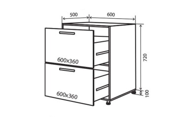 Фото Н10 Тумба 2Ш 60 Верона Люкс Вип-Мастер