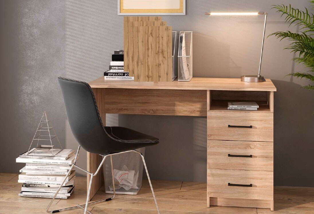 Фото 8 - Стіл письмовий Kredens furniture СК-3 115x55 см з шухлядами