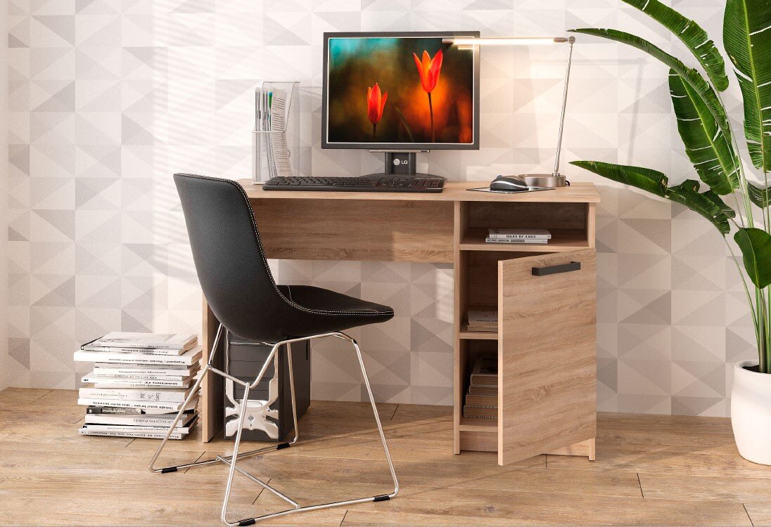 Фото 4 - Стіл письмовий Kredens furniture СК-1 115x55 см з тумбою