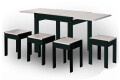 Фото 3 - Комплект Елегант: стіл + табурети/4шт ЧДК