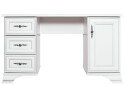 Фото 1 - Стол письменный ВМК Кентуки TOL 121x42 см с тумбой и ящиками, белый
