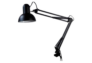 Фото Настільна лампа 29-800B BK (чорна) на струбцині Numina