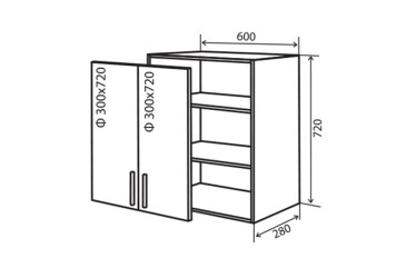 Фото В6 Тумба 2Д 60 Парма Декор Вип-Мастер
