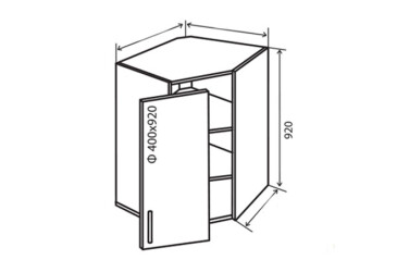 Фото В54 Тумба 1Д 60 Парма Люкс VIP-master