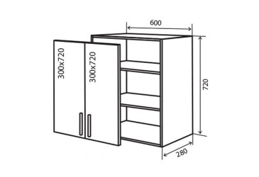 Фото В6 Тумба 2Д 60 Парма Люкс VIP-master