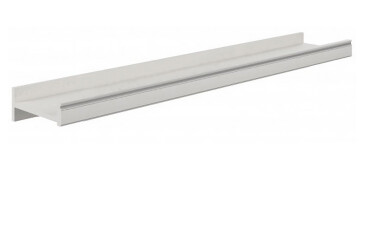 Фото Полиця навісна Гербор Вайт 160 см сосна срібна