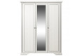 Фото 1 - Шафа Гербор Вайт 3-дверна з дзеркалом 176 см Ясен сніжний/Сосна срібна