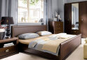 Зображення 2 - Шафа Гербор Коен 3-дверна з 2 шухлядами та дзеркалом 164 см Венге магія